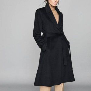 REISS Hattie Wool Blend Fit-and-Flare Overcoat